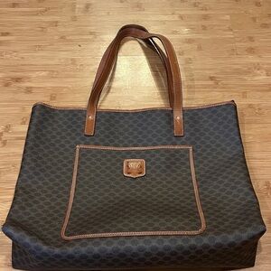 Celine Black and Brown Tote Bag